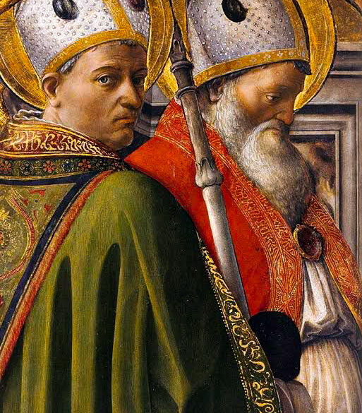 Filippo Lippi: San Agustín y San Ambrosio