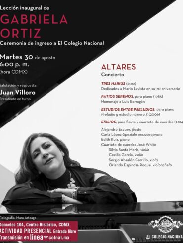 Gabriela Ortiz, al Colegio Nacional -Sonus