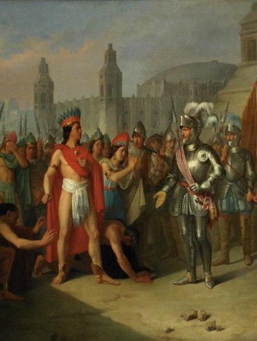 Prision de Guatimocin último emperador de los mexicanos - Carlos Esquivel y Rivas, 1854. Museo del Prado