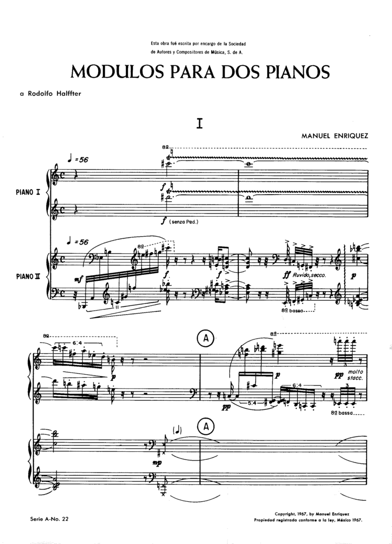 Módulos [2 pianos] | Manuel Enríquez P1