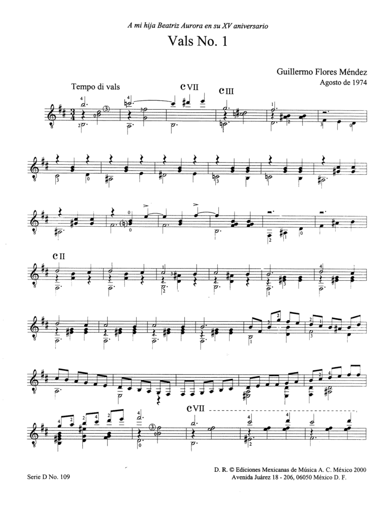 Obras Escogidas Vol 3 [Guitarra] | Guillermo Flores Méndez P1