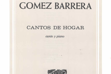 Cantos de Hogar [canto y piano] | Carlos Gomez Barrera
