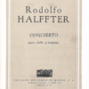 Concierto para violín [violin & piano] | Rodolfo Halffter