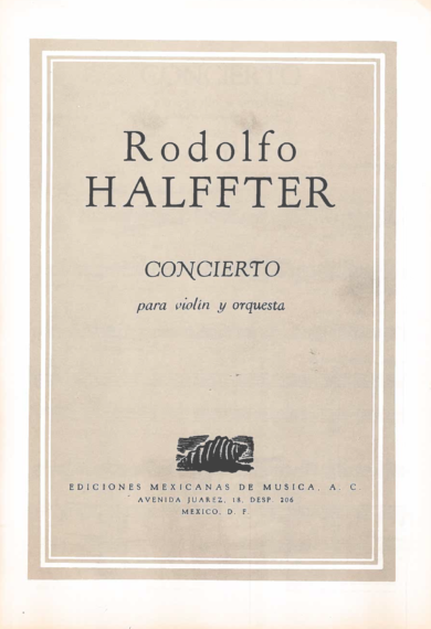 Concierto para violín [violin & piano] | Rodolfo Halffter