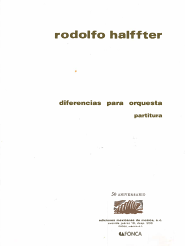 Diferencias para Orquesta [Orquesta] | Rodolfo Halffter