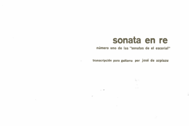 Sonata en re [guitarra] | Rodolfo Halffter