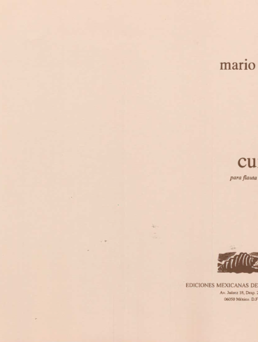 Cuicani [flauta & clarinete Bb] | Mario Lavista