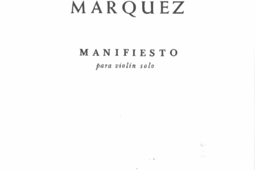 Manifiesto [violín solo] | Arturo Márquez