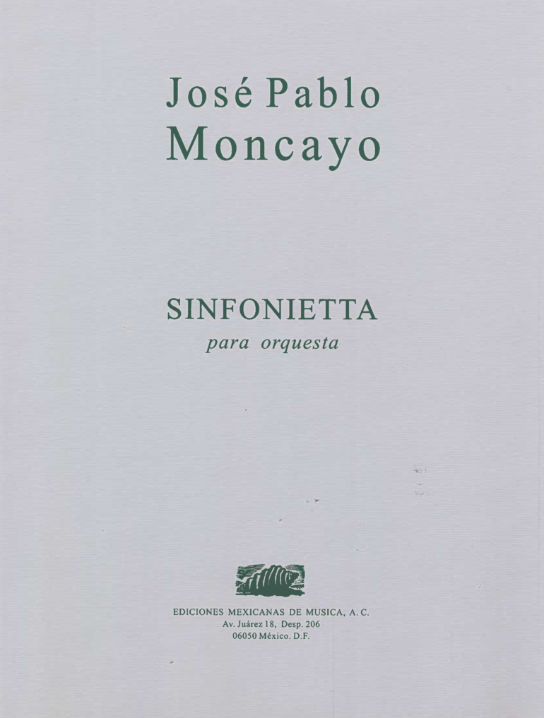 Sinfonietta [orquesta] | José Pablo Moncayo