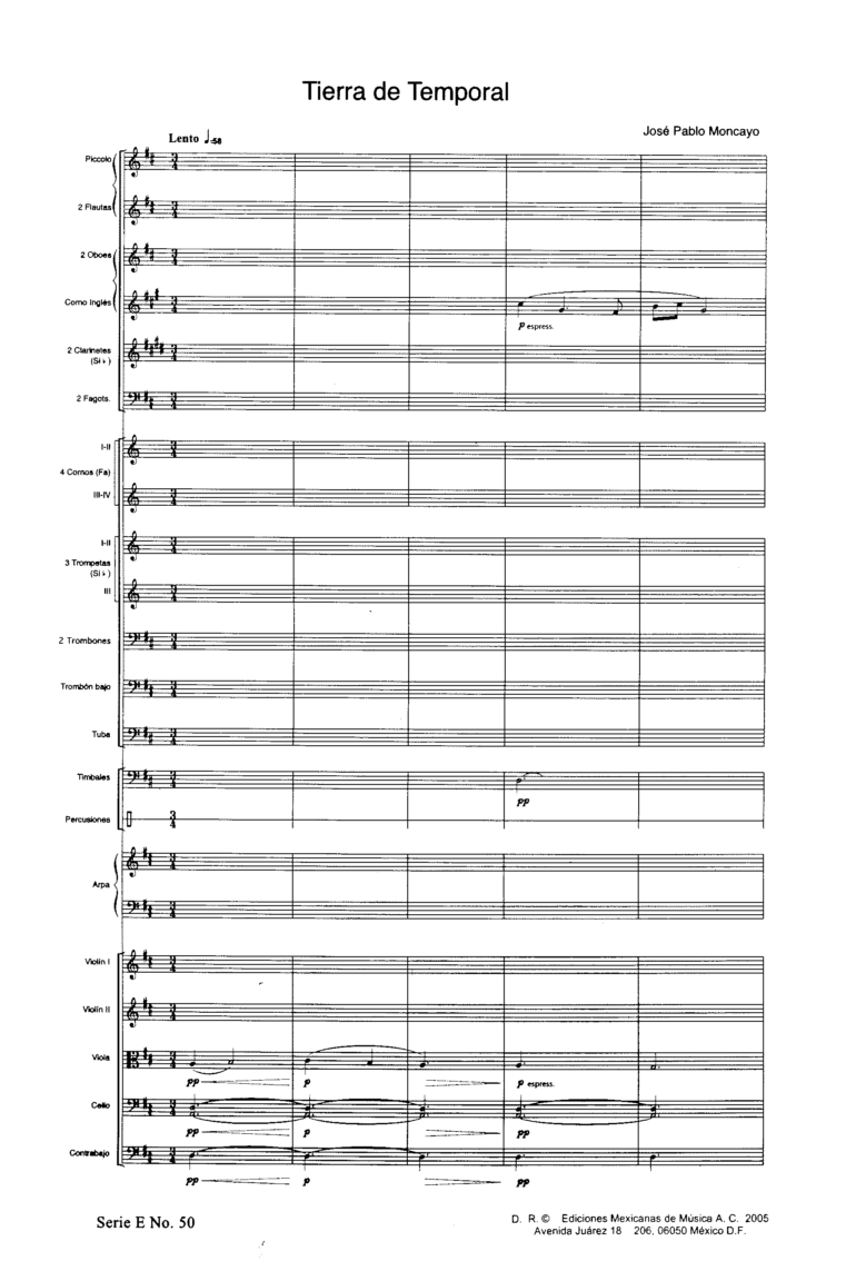 Tierra de temporal [orquesta] | José Pablo Moncayo P1