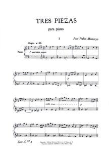 Tres Piezas [piano] | José Pablo Moncayo P1