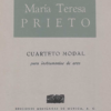 Cuarteto modal [cuarteto de cuerdas] | María Teresa Prieto