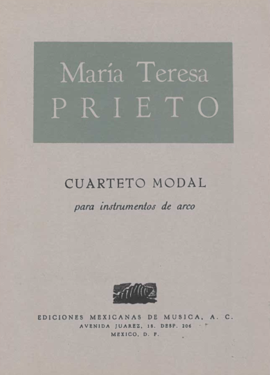 Cuarteto modal [cuarteto de cuerdas] | María Teresa Prieto