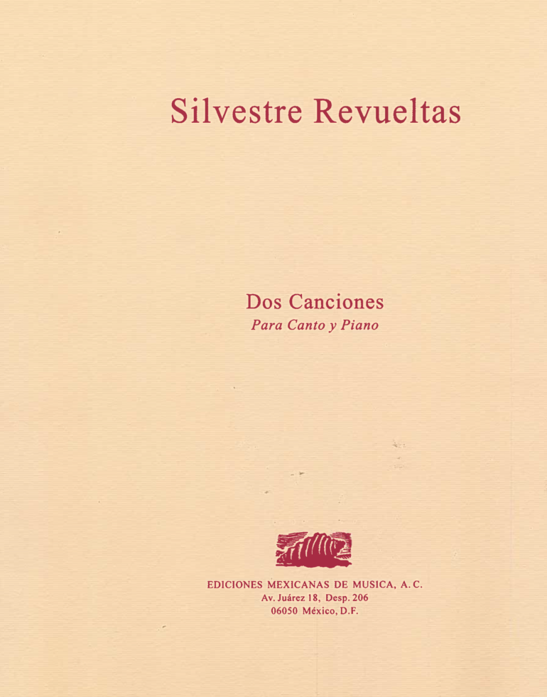 Dos canciones [canto & piano] | Silvestre Revueltas