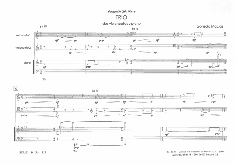 Trío [Ensamble] | Gonzalo Macías - Imagen 2