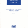 Epicedium in memoriam Augusto Novaro [Cuerdas y Piano] | Juan Carlos Arean