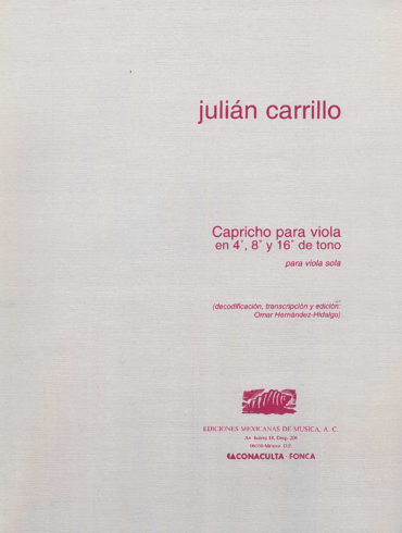 Capricho [Viola] Julián Carrillo