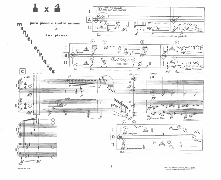 1 x 4 [Piano] | Manuel Enríquez - Imagen 2