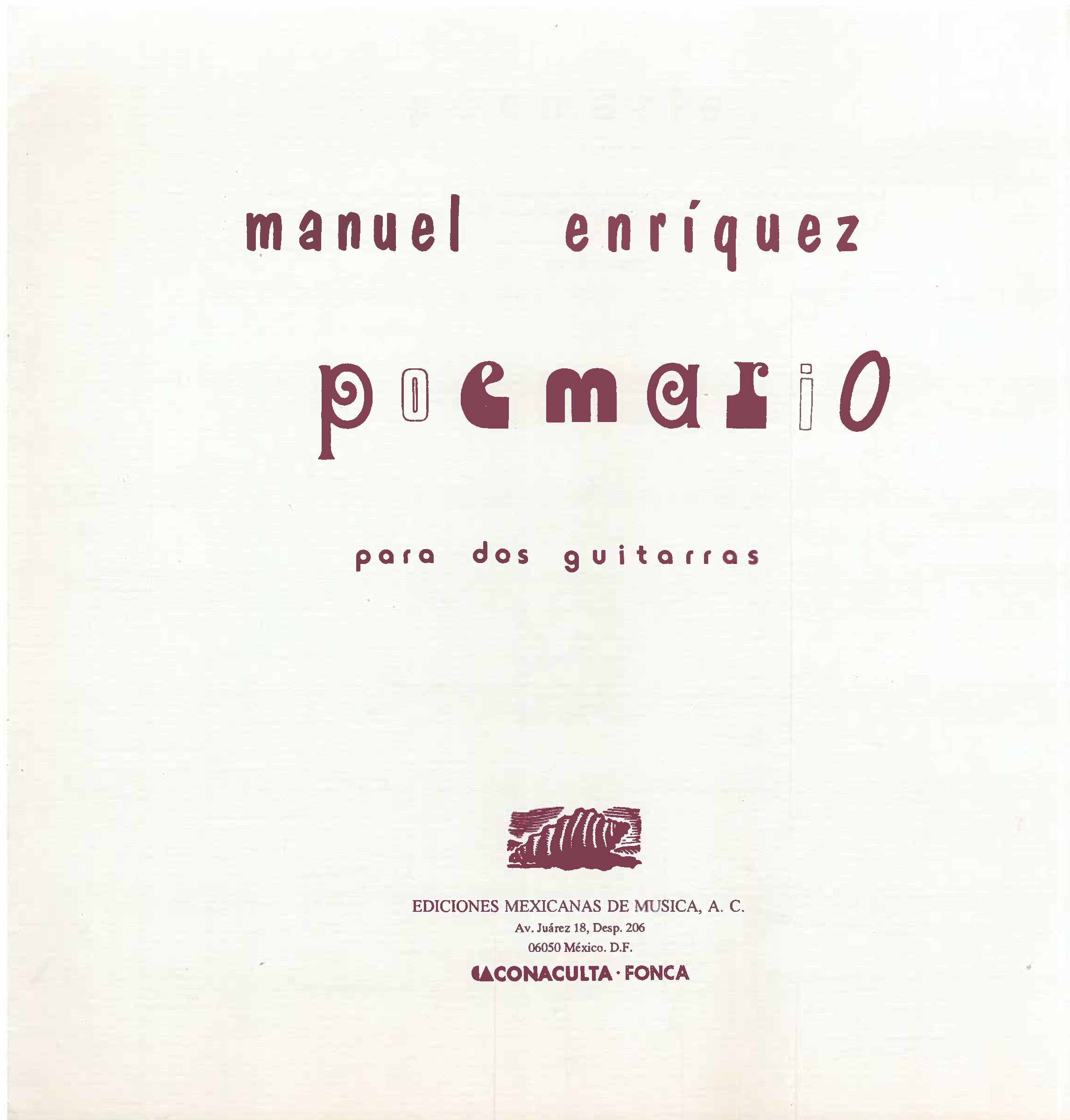 Poemario [2 Guitarras] | Manuel Enríquez