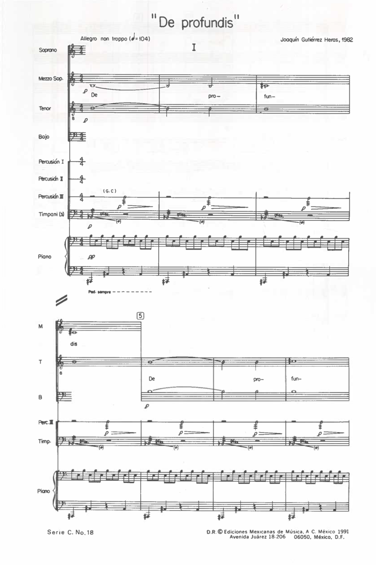 De profundis [Coro] | Joaquín Gutiérrez Heras - Imagen 2
