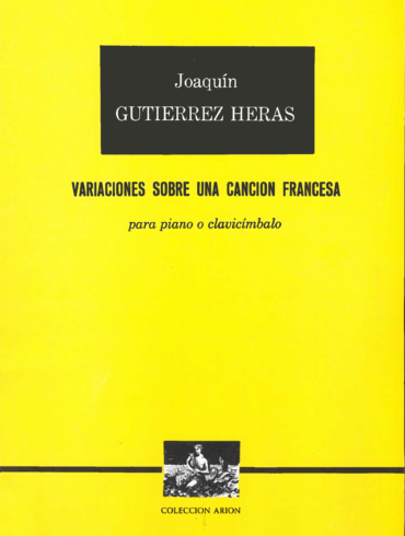 Variacions sobre una canción francesa [Piano o Clave] | Joaquín Gutiérrez Heras