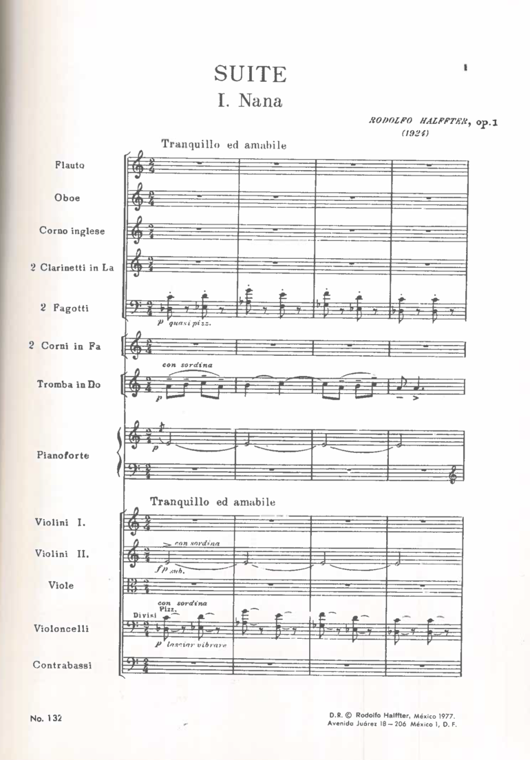Suite [Orquesta] | Rodolfo Halffter - Imagen 2