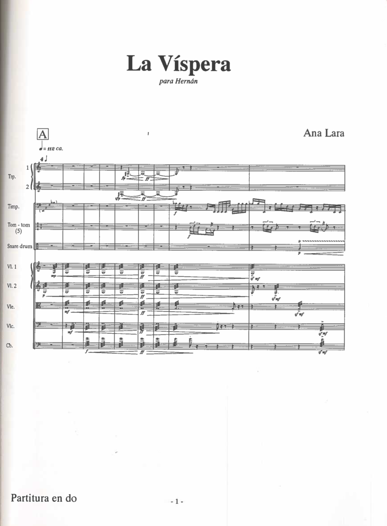 La víspera [Orquesta] | Ana Lara - Imagen 3