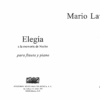 Elegía a la memoria de Nacho [Flauta y Piano] | Mario Lavista