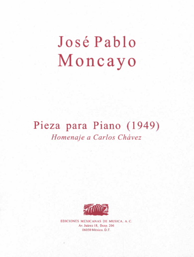 Homenaje a Carlos Chávez [Piano] | José Pablo Moncayo