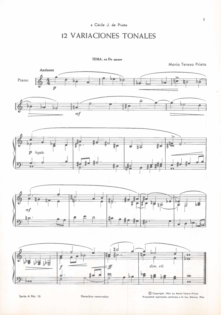 24 variaciones [Piano] | María Teresa Prieto - Imagen 2