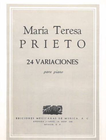 24 variaciones [Piano] | María Teresa Prieto