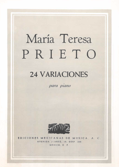 24 variaciones [Piano] | María Teresa Prieto