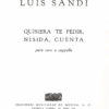 Quisiera te pedir [Coro] | Luis Sandi