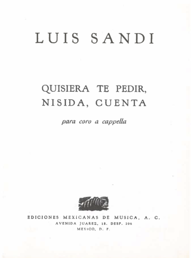 Quisiera te pedir [Coro] | Luis Sandi