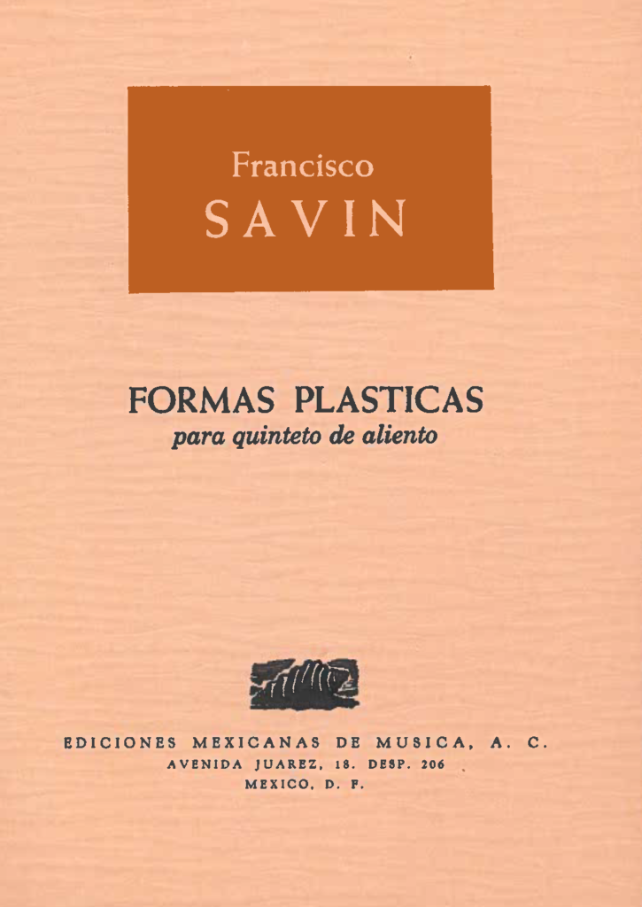 Formas plásticas [Quinteto de Alientos] | Francisco Savín – Sonus ...