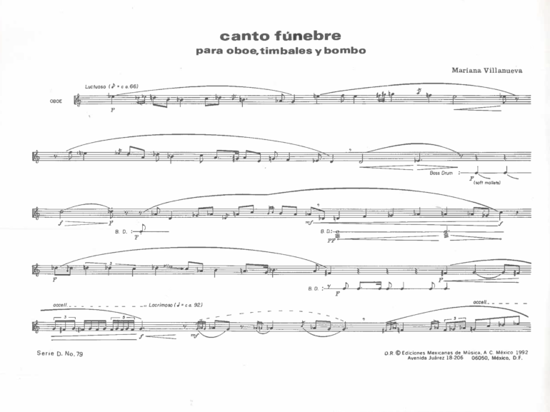Canto fúnebre [Ensamble | Mariana Villanueva - Imagen 2