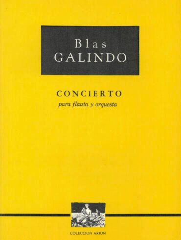 Concierto para flauta y orquesta [red. a piano] | Blas Galindo