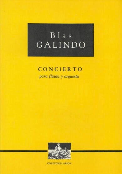 Concierto para flauta y orquesta [red. a piano] | Blas Galindo