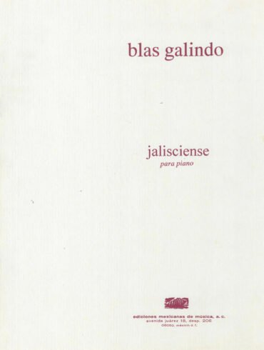 Jalisciense [piano] | Blas Galindo