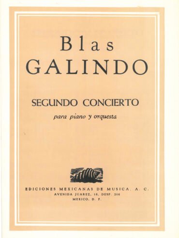 Segundo concierto para piano y orquesta | Blas Galindo