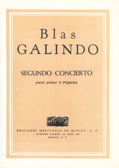 Segundo concierto para piano y orquesta | Blas Galindo