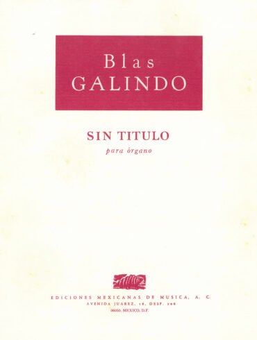 Sin título [órgano] | Blas Galindo