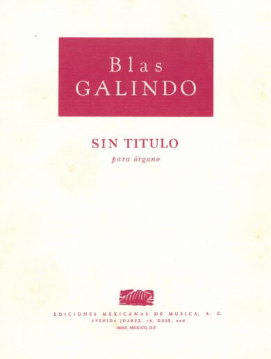 Sin título [órgano] | Blas Galindo