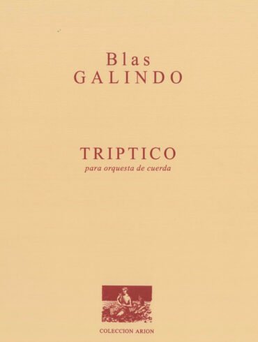 Tríptico [orquesta de cuerdas - score] | Blas Galindo