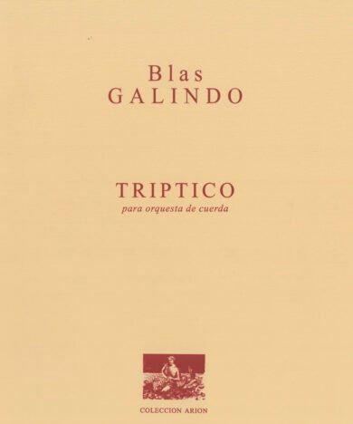 Tríptico [orquesta de cuerdas - score] | Blas Galindo