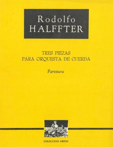 3 piezas (orquesta de cuerdas - partitura) | Rodolfo Halffter