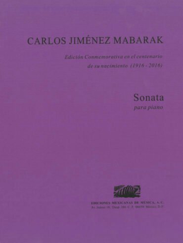 Sonata [piano] | Carlos Jiménez Mabarak