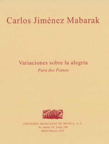 Variaciones sobre la alegría [2 pianos] | Carlos Jiménez Mabarak