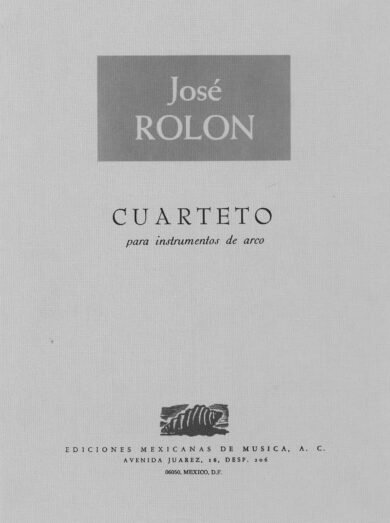Cuarteto [intrumentos de arco - score] | José Rolón