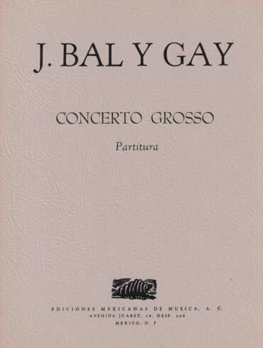 Concerto grosso [orquesta de cámara] | Jesús Bal y Gay